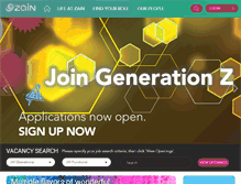 Tablet Screenshot of careers.zain.com